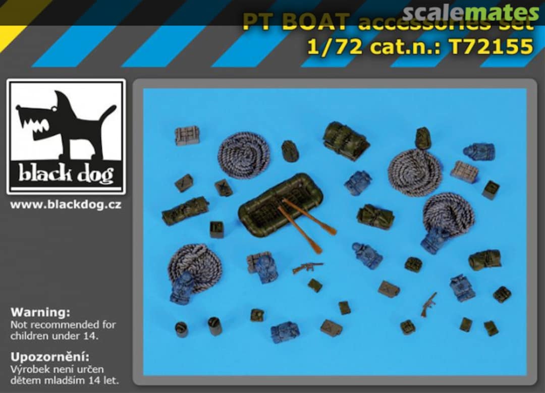 Boxart PT boat accessories set 72155 Black Dog