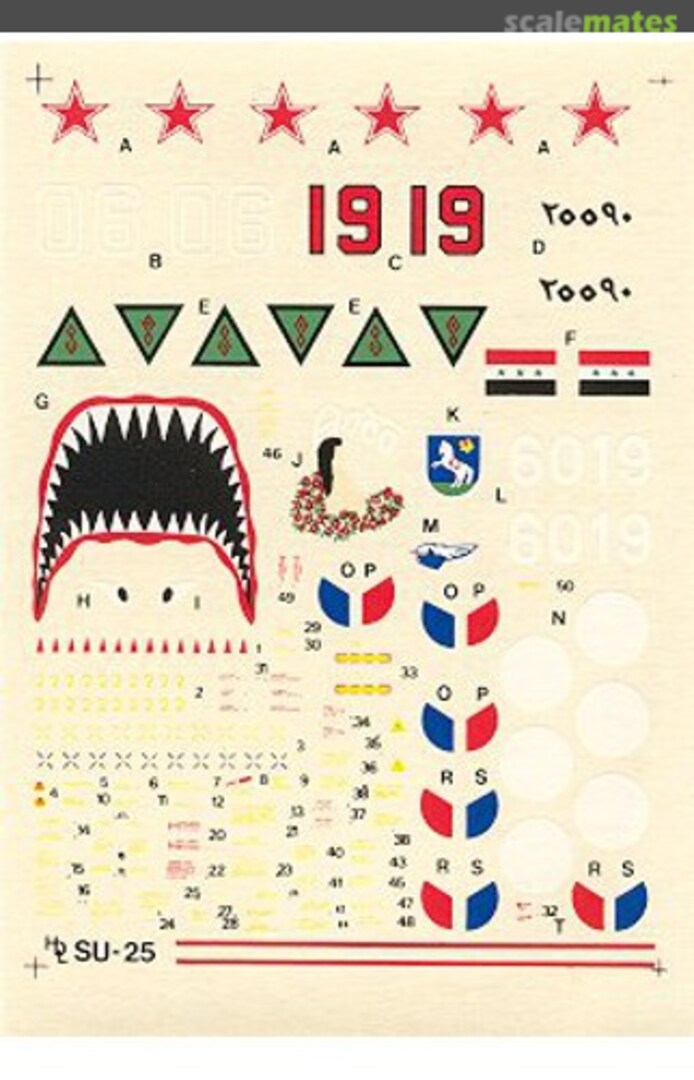 Boxart SU-25K "Frogfoot-A" 72-002 Hi-Decal Line