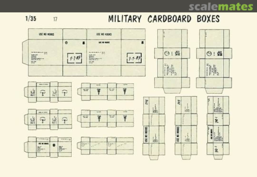 Boxart Military Cardboard Boxes 17 Verlinden Productions