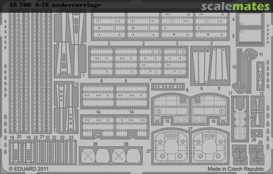 Boxart S-2E undercarriage 48700 Eduard