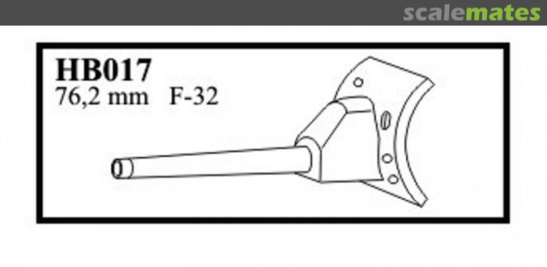 Boxart 76.2mm F-32 Gun Barrel with Early Mantlet HB017 CMK