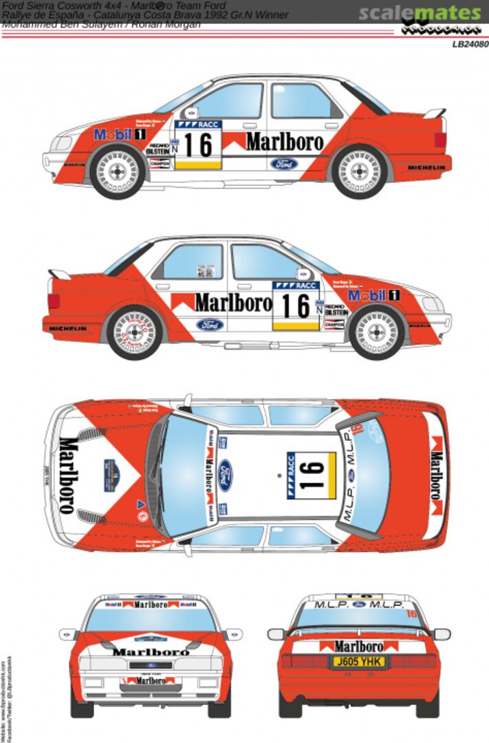 Boxart Ford Sierra Cosworth 4x4 - Marlboro Team Ford LB24080 LB Production