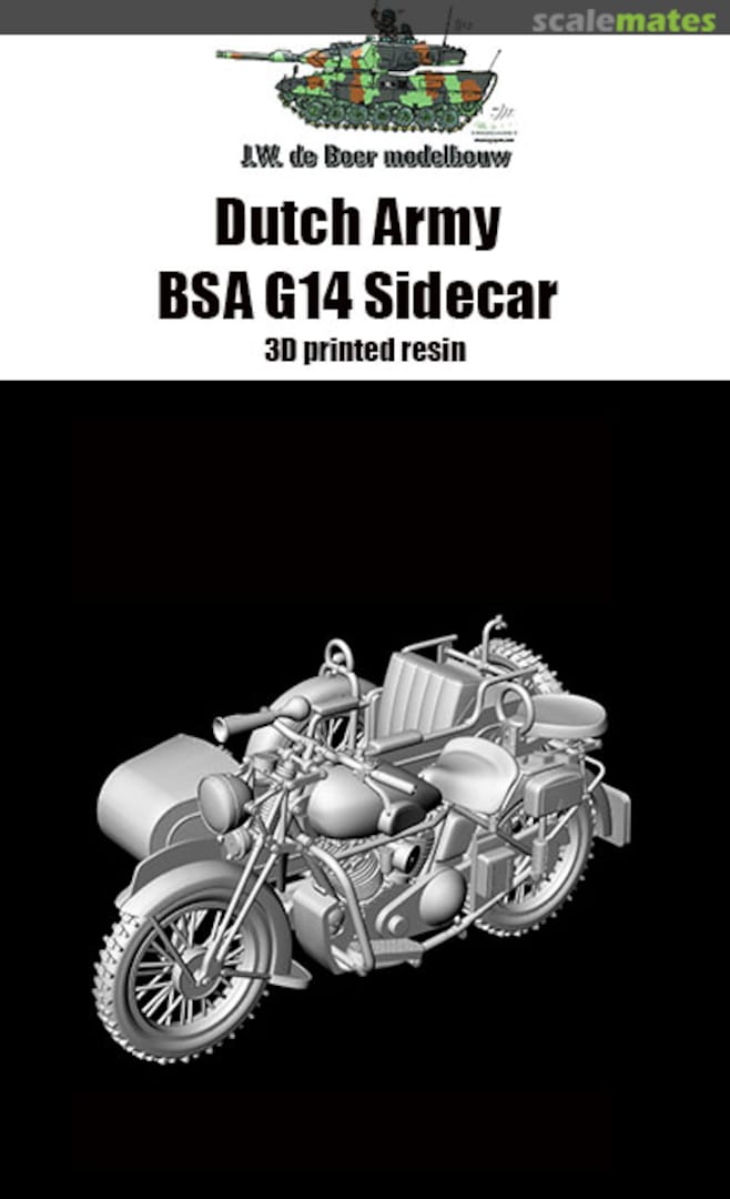 Boxart BSA G14 Sidecar  J.W. de Boer modelbouw