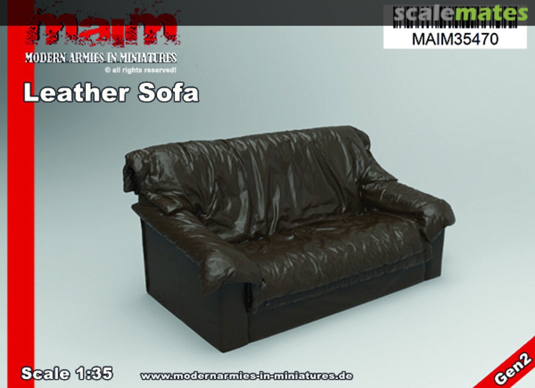 Boxart Sofa; modern leather style MAIM35470 MAiM