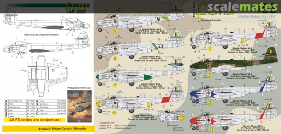 Boxart Gloster Meteor F.8 / TF-7 FAB 48-053 FCM