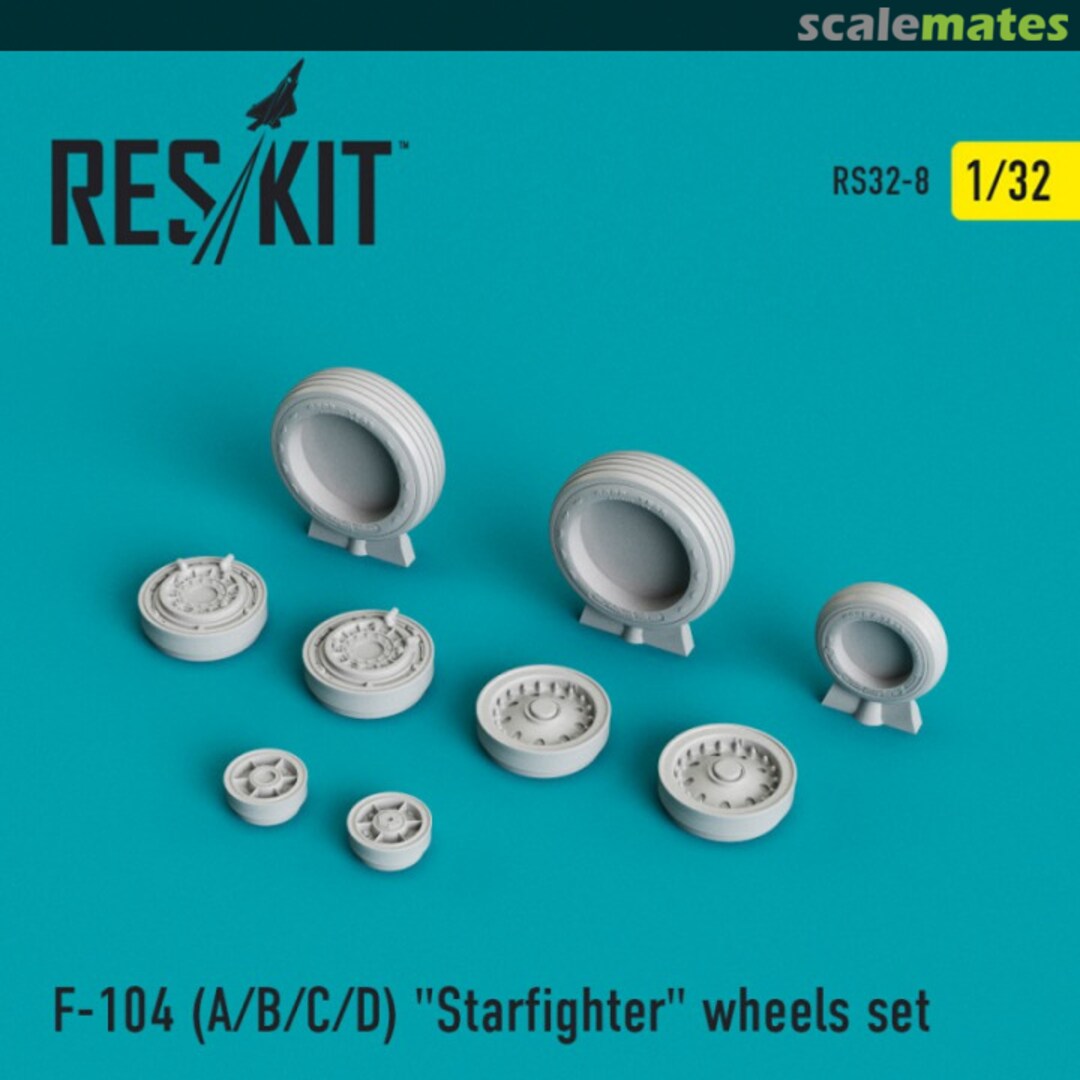 Boxart F-104 (A/B/C/D) "Starfighter" wheels set RS32-0008 ResKit