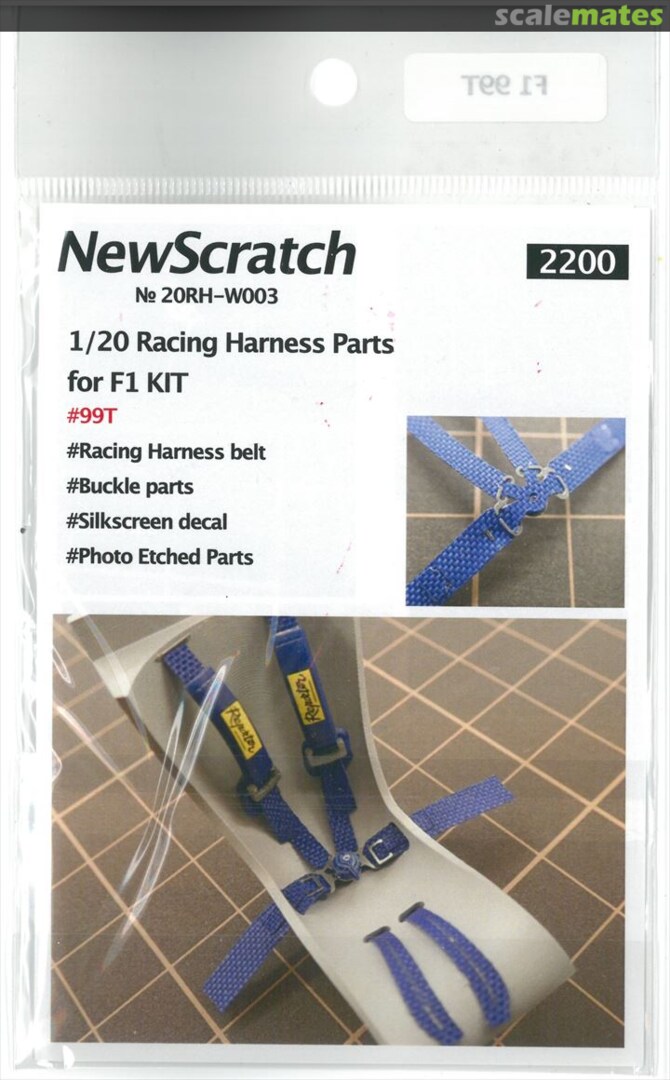 Boxart 1/20 Racing Harness Parts 20RH-W003 NewScratch