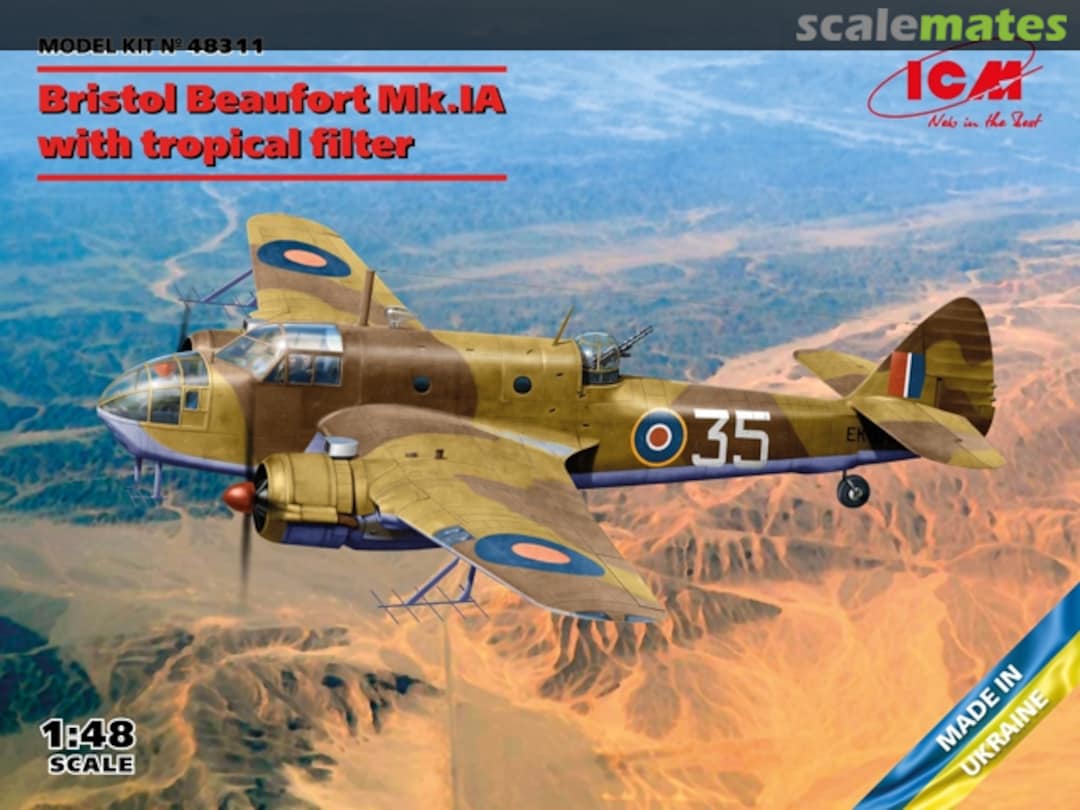 Boxart Bristol Beaufort Mk.IA 48311 ICM