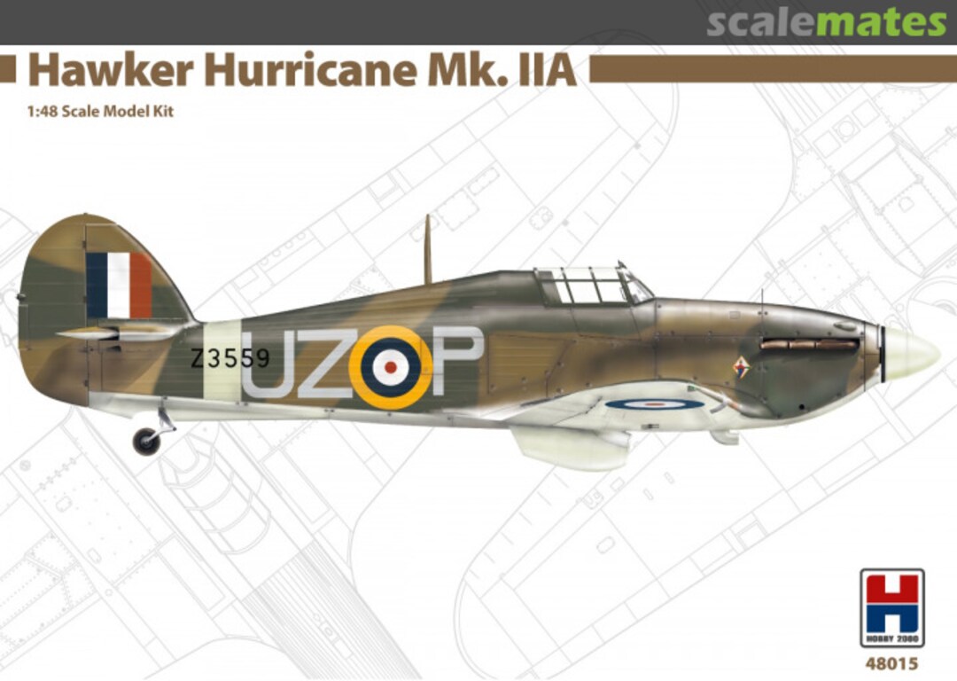 Boxart Hawker Hurricane Mk.IIA 48015 Hobby 2000