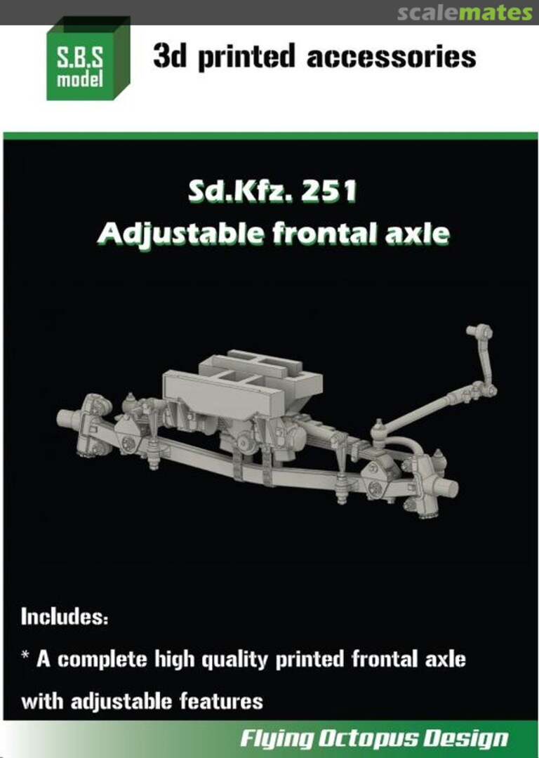 Boxart Sd.Kfz.251 Adjustable frontal axle SBS-3D011 SBS Model