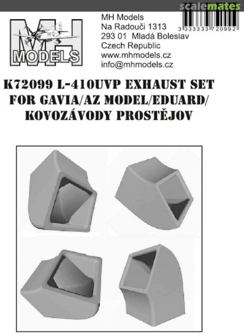 Boxart L-410UVP exhaust set K72099 MH Models