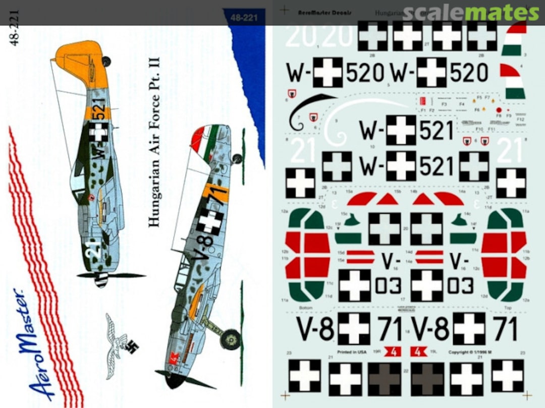 Boxart Hungarian Air Force Pt. II 48-221 AeroMaster