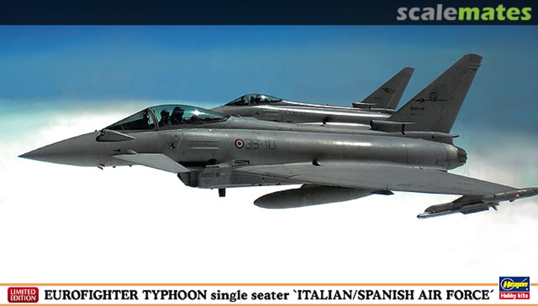 Boxart Eurofighter Typhoon single seater `Italian/Spanish Air Force´ 02031 Hasegawa