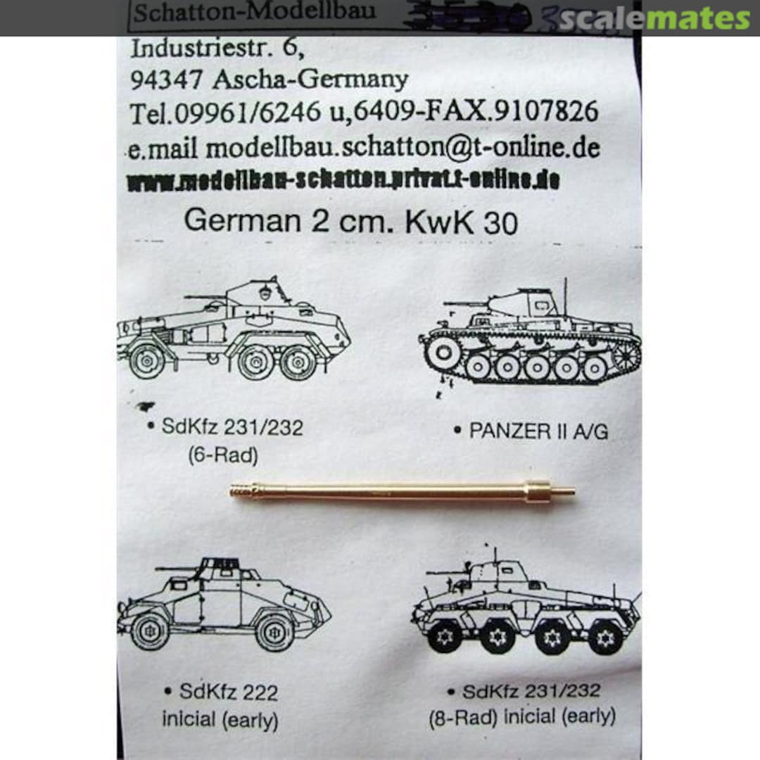 Boxart 2cm KwK30 3526 Schatton Modellbau