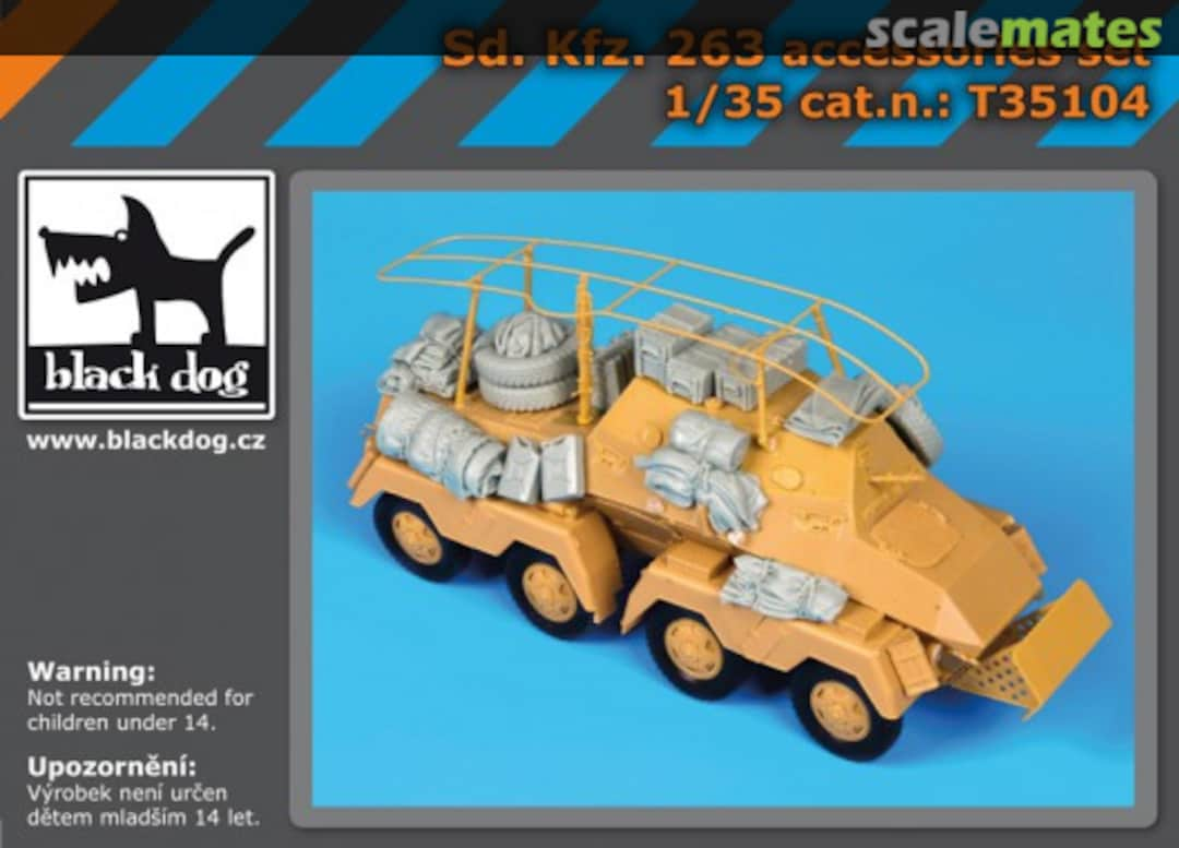 Boxart SdKfz 263 accessories set - AFV Club - T35104 Black Dog