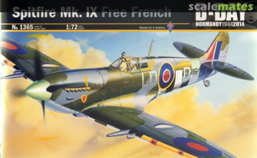 Boxart Spitfire Mk.IX Free French 1365 Italeri