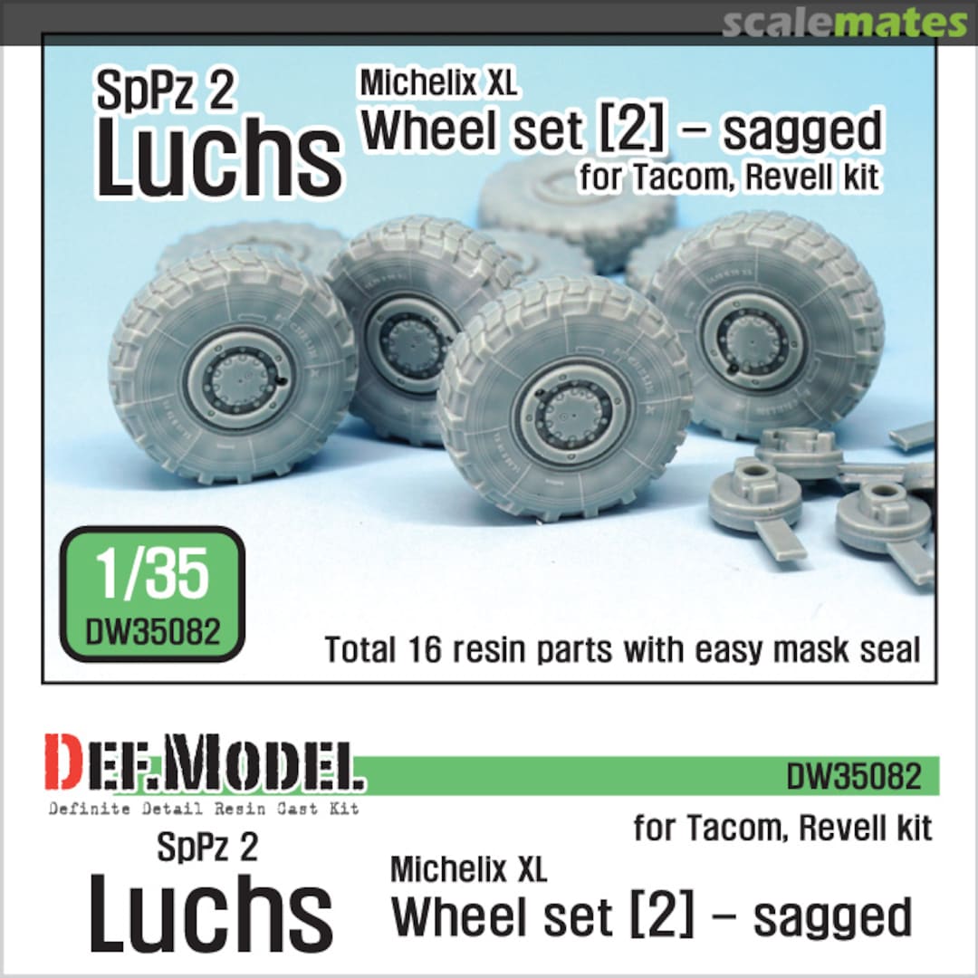 Boxart SpPz2 Luchs Wheel Set #2 - Sagged DW35082 Def.Model