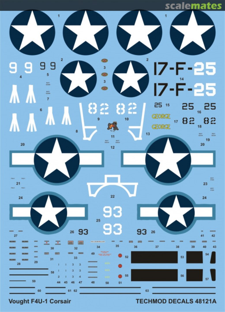 Contents Vought F4U-1 Corsair 48121 Techmod