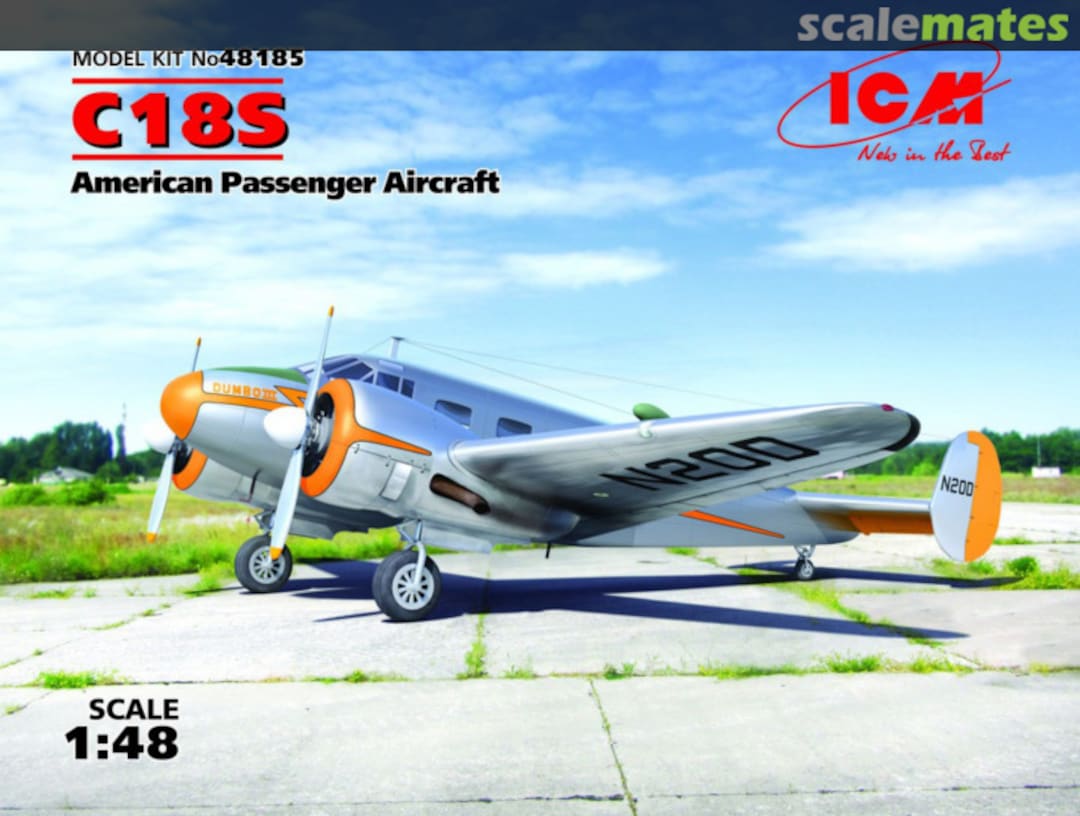 Boxart Beechcraft C18S 48185 ICM