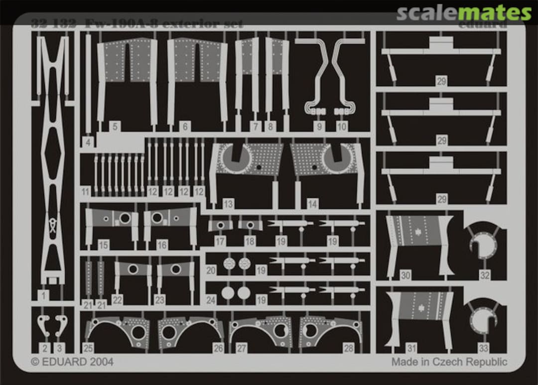 Boxart Fw-190A-8 exterior set 32132 Eduard