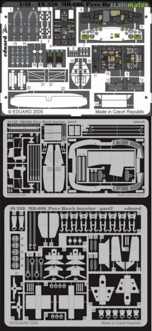 Boxart MH-60G Pave Hawk interior 49330 Eduard