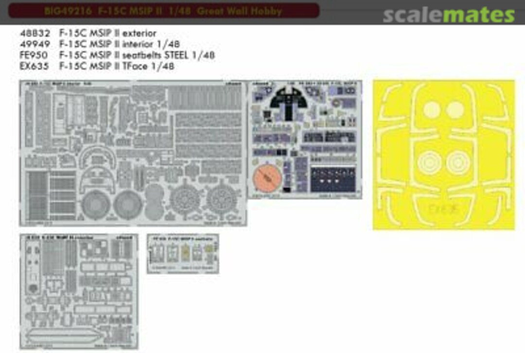 Contents F-15C MSIP II BIG49216 Eduard