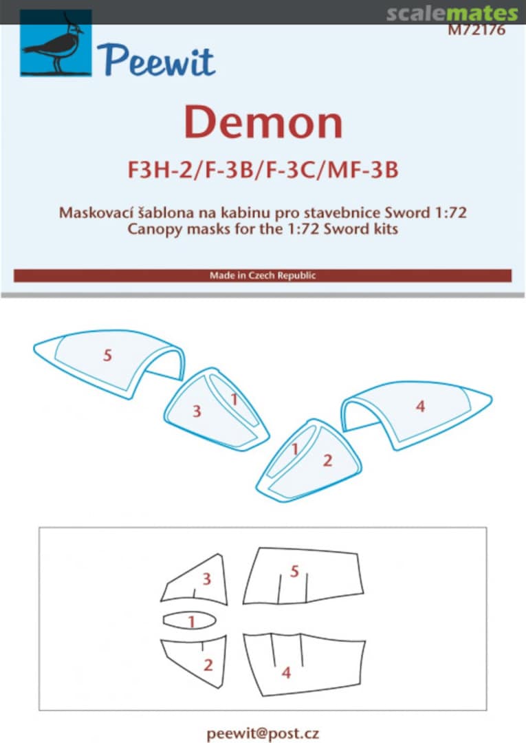 Boxart McDonnell F3H-2 Demon M72176 Peewit