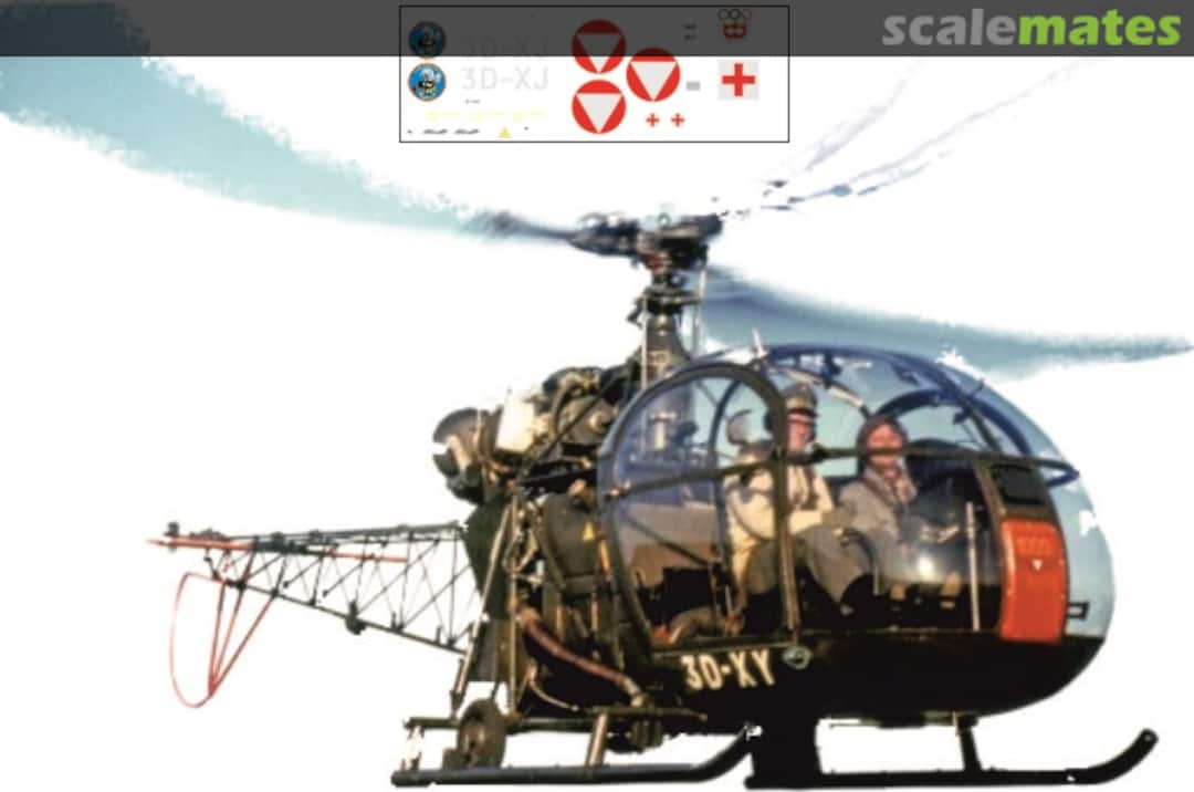 Boxart Alouette 2 Österreichisches Bundesheer HM 72209 Brent-Air-Decals