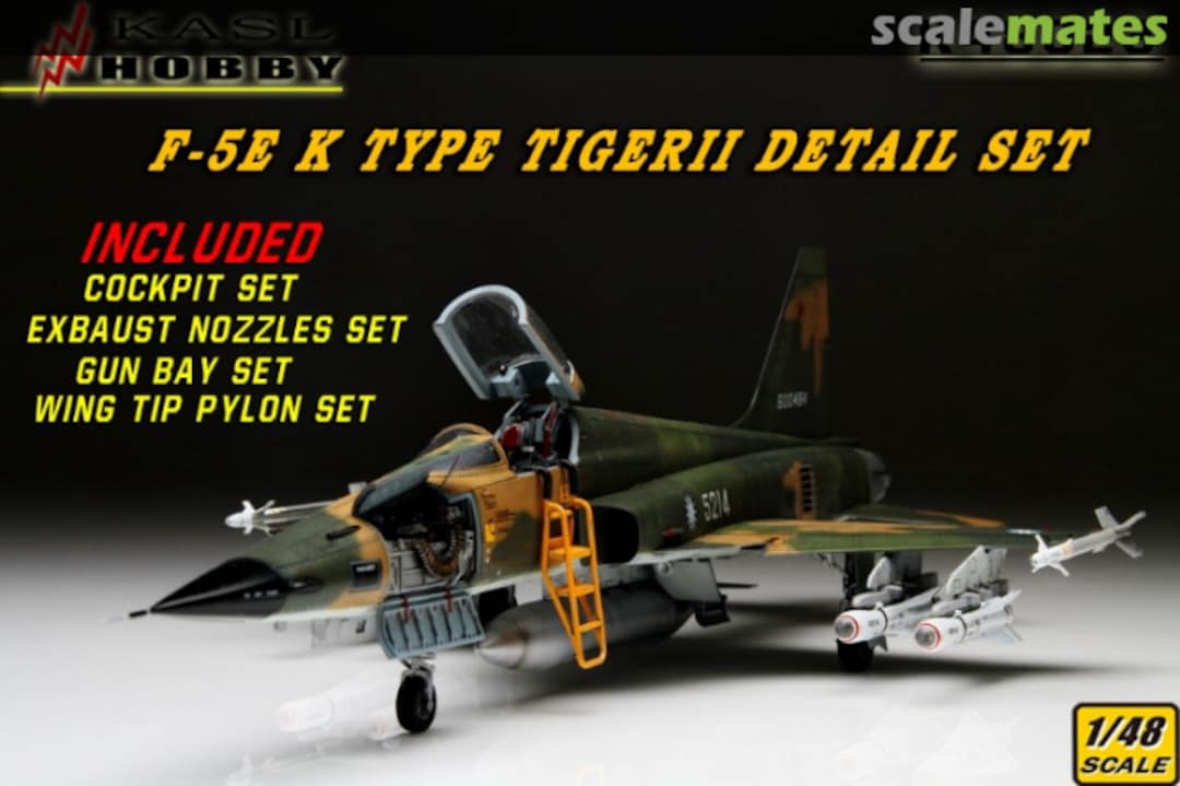 Boxart F-5E TIGER II K Type Detail Set (Early type For AFV CLUB) K48023 Kasl Hobby