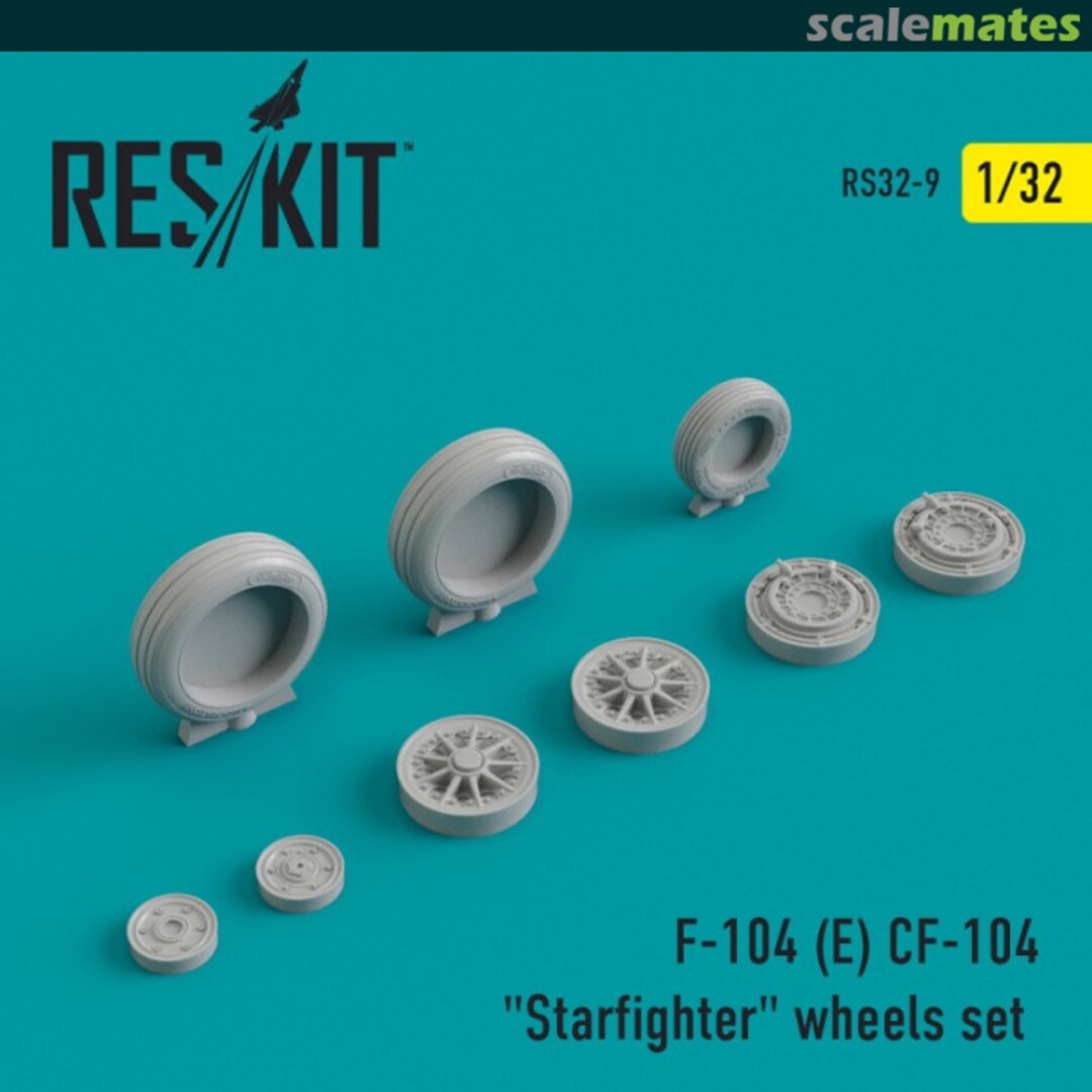 Boxart F-104 (E) CF-104 "Starfighter" wheels set RS32-0009 ResKit