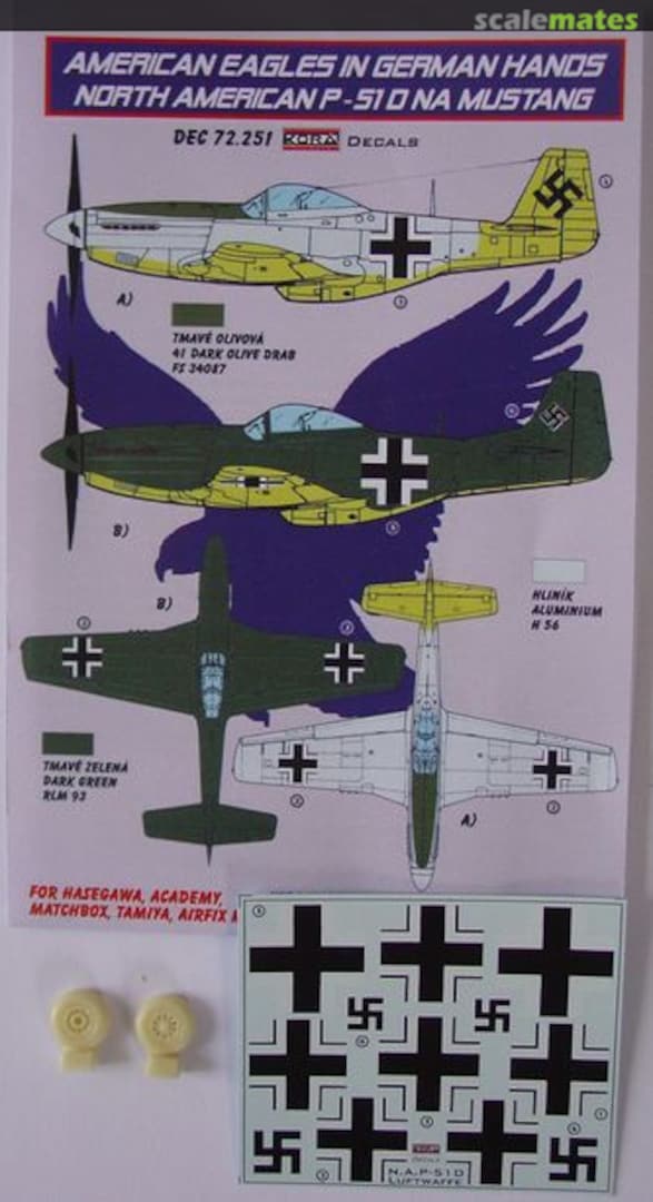 Boxart North American P-51D NA Mustang DEC72251 Kora Models