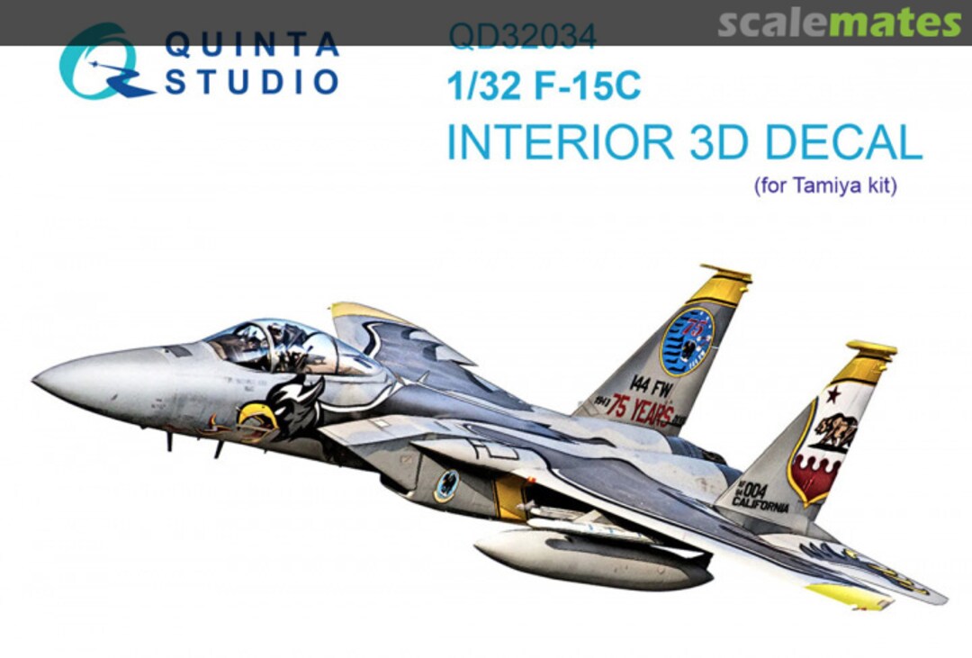 Boxart F-15C 3D-Printed Interior 32034 QD32034 Quinta Studio