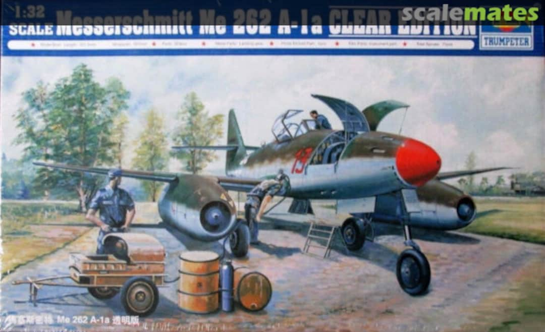 Boxart Messerschmitt Me 262 A-1a clear edition 02261 Trumpeter