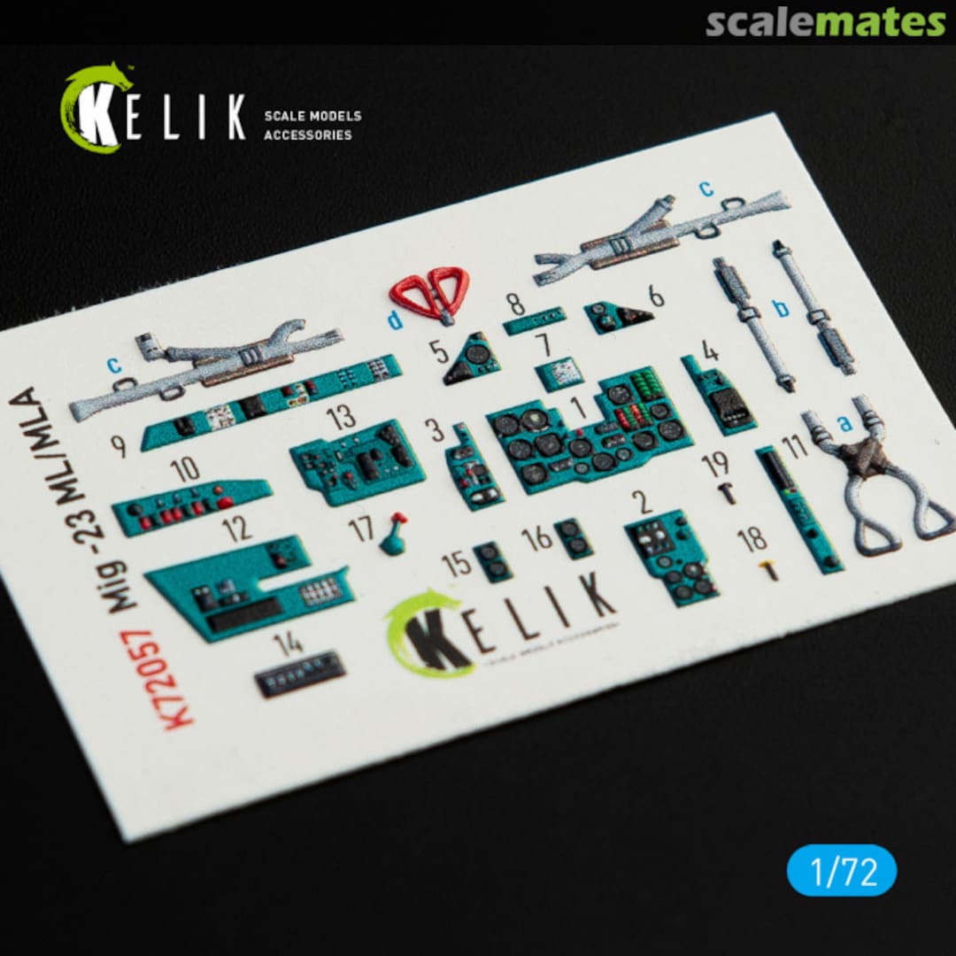 Boxart MiG-23 ML/MLA interior 3D decals K72057 Kelik