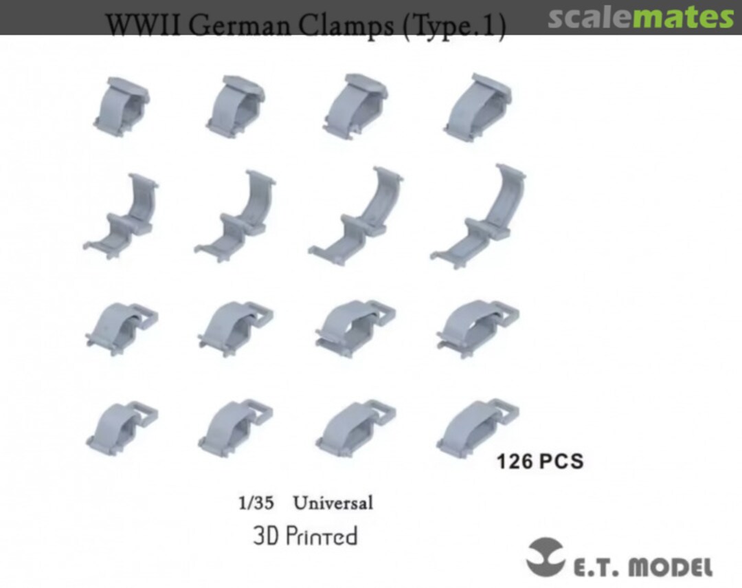 Boxart WWII German Clamps (Type 1) (Universal) P35-277 E.T. Model