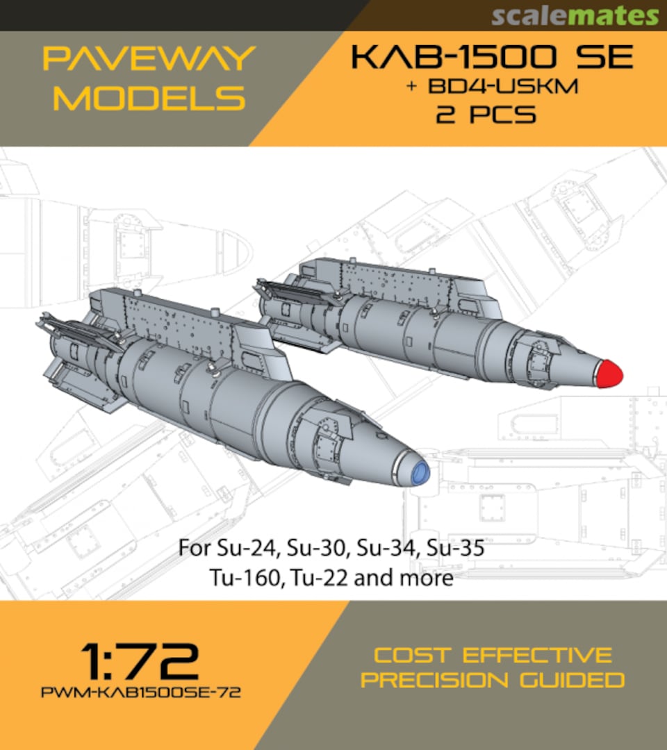 Boxart KAB-1500 SE + BD4-USKM PWM-KAB1500SE-72 Paveway Models