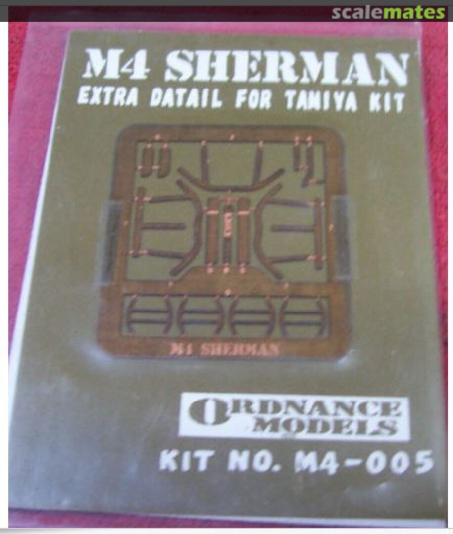 Boxart M4 Sherman detail set M4-005 Ordnance Models