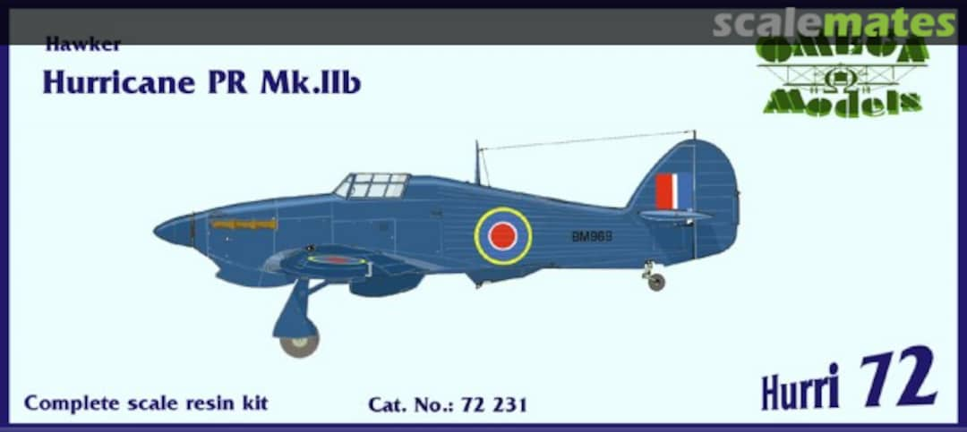 Boxart Hawker Hurricane PR Mk.IIb 72231 Omega Models