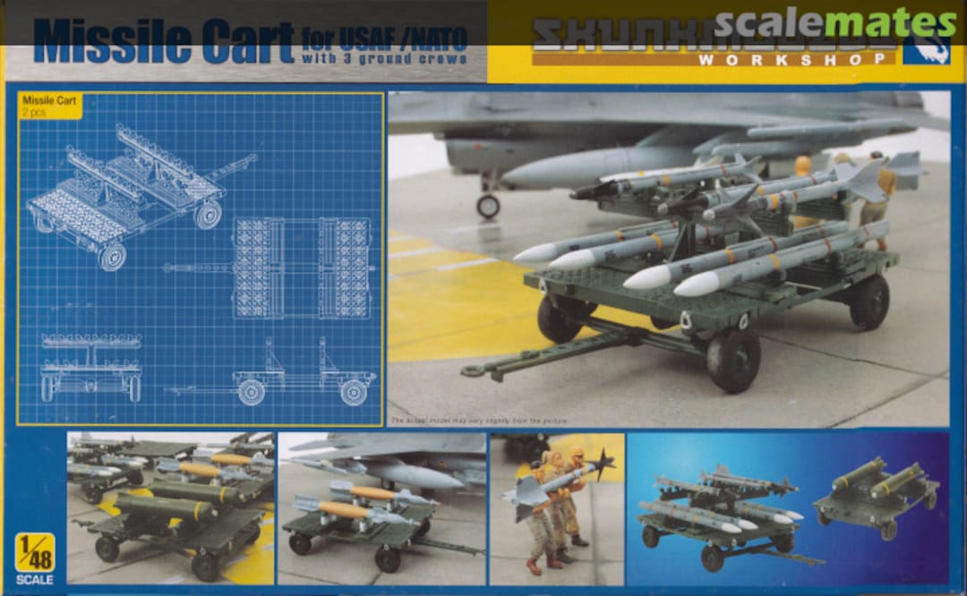 Boxart Missile Cart For USAF/NATO 48004 Skunkmodels