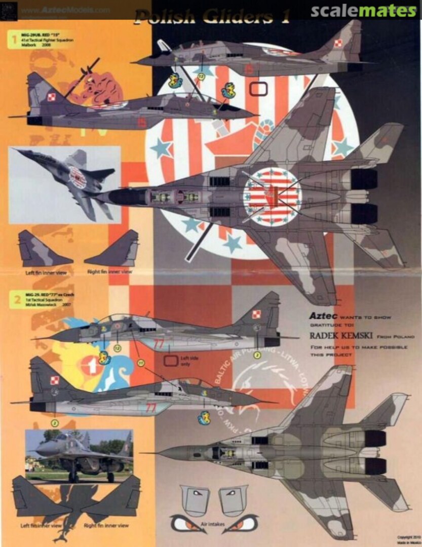 Boxart Polish Gliders 1 72-036 Aztec Models