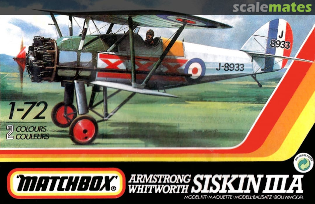 Boxart Armstrong Whitworth Siskin IIIA PK-25 Matchbox