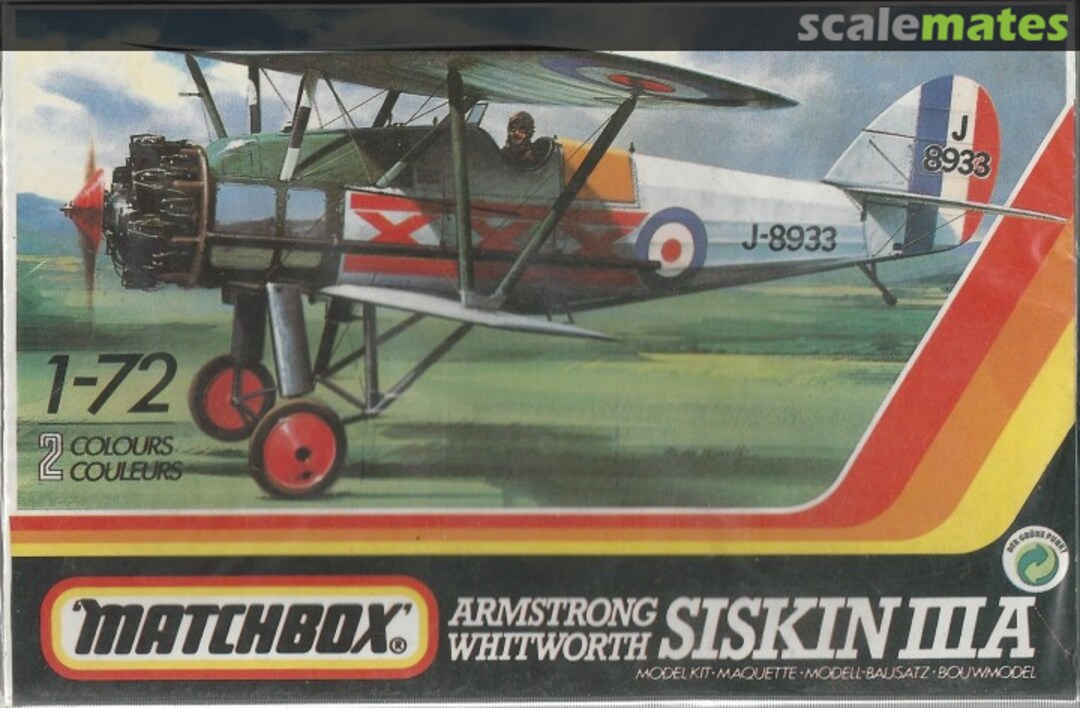 Boxart Armstrong Whitworth Siskin IIIA PK-25 Matchbox