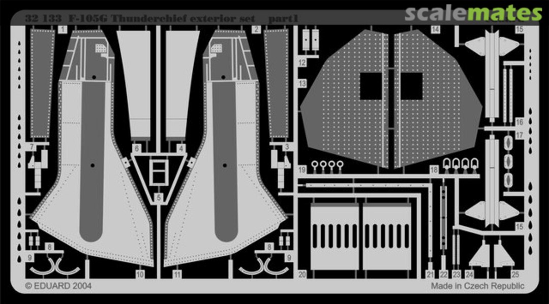Boxart F-105G Thunderchief exterior set 32133 Eduard