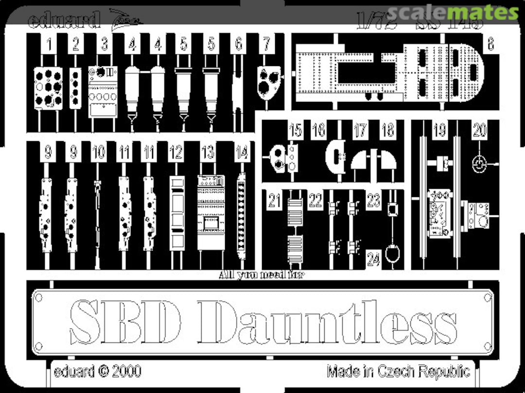 Boxart SBD SS145 Eduard