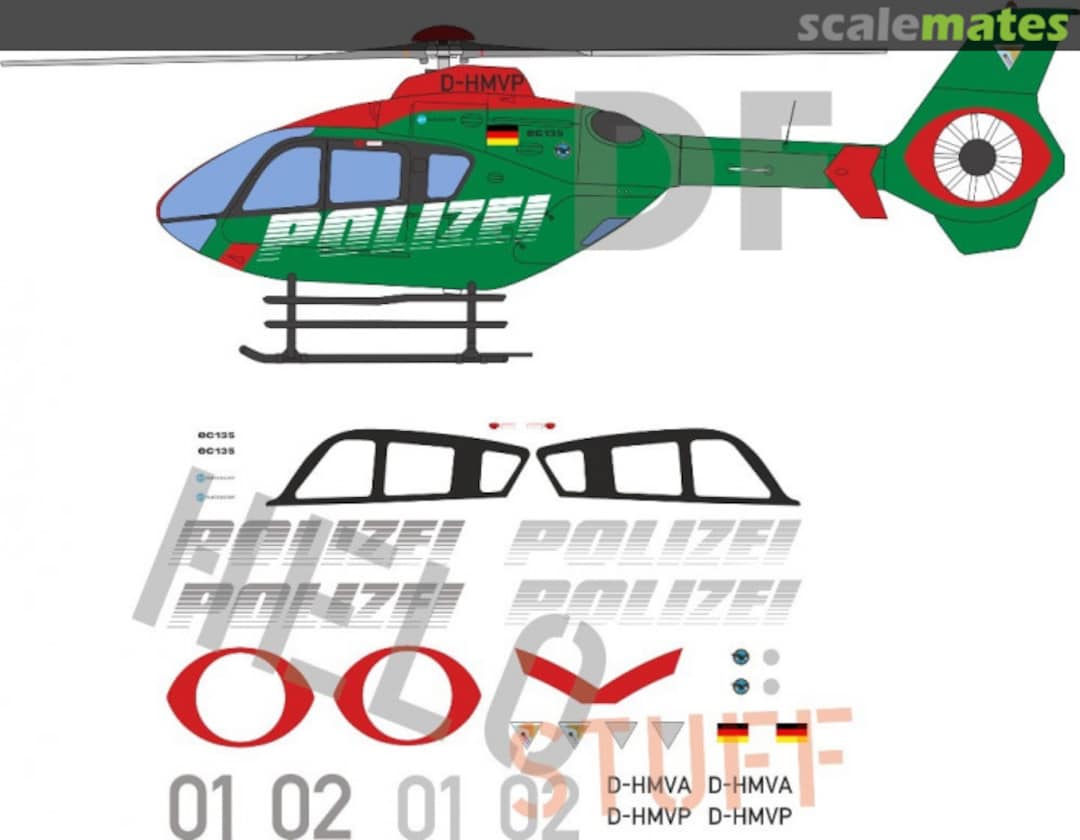 Boxart EC-135 "Polizei Mecklenburg-Vorpommern" DF22272 DF HeloStuff