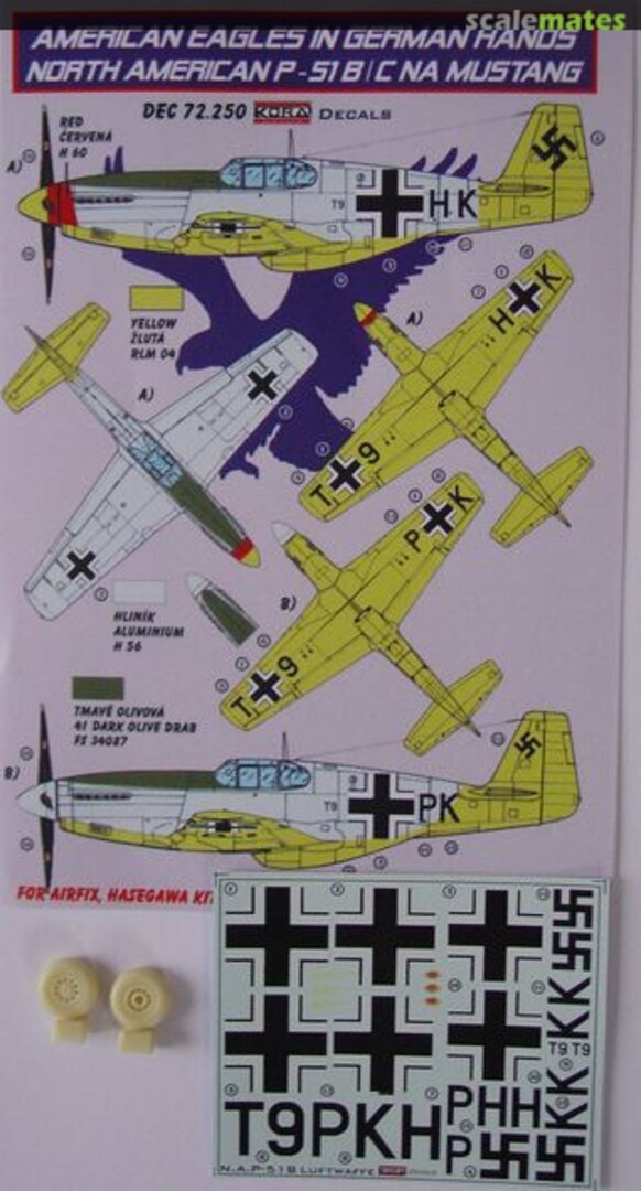 Boxart North American P-51B/C NA Mustang DEC72250 Kora Models