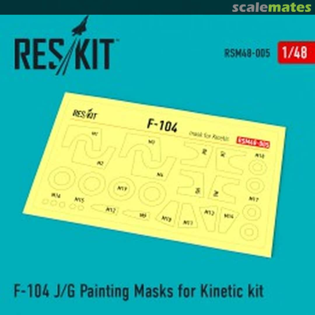 Boxart F-104J/G - painting masks RSM48-0005 ResKit