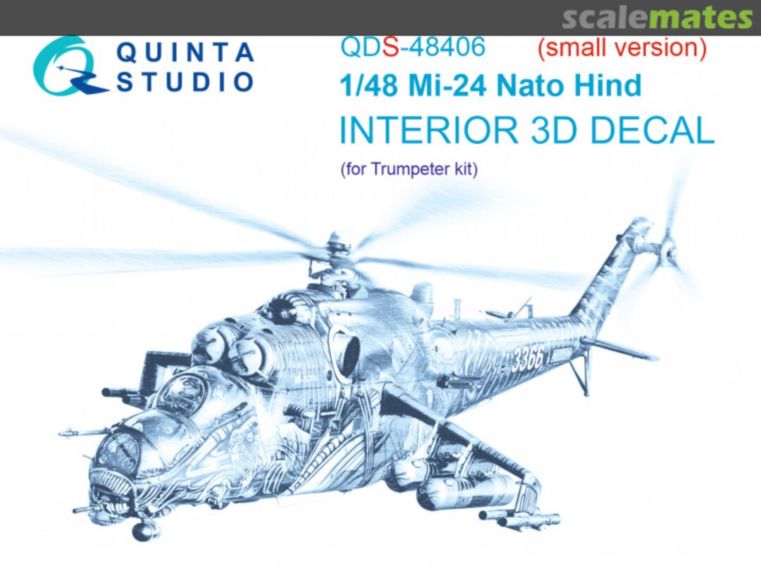 Boxart Mi-24 Nato Hind interior 3D decals QDS-48406 Quinta Studio