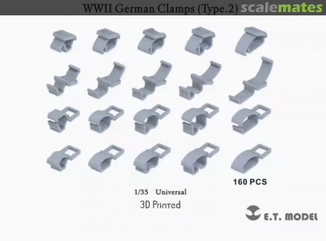 Boxart WWII German Clamps (Type 2) (Universal) P35-278 E.T. Model