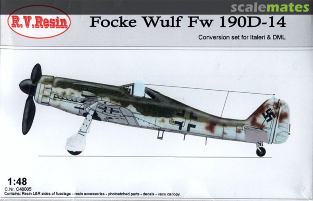 Boxart Focke Wulf Fw 190D-14 C48005 R.V. Resin